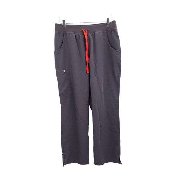 Figs Scrub Pants Kade Cargo Bottoms Utility Nursing Medical Large Petite Gray - Picture 2 of 9